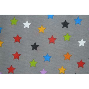 Farebné hviezdičky na šedej zmesovke