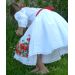 Sukienka dievčenská biela s madeirou
