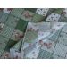 Ružičkový patchwork zelený