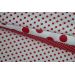 Červená bodka 2 mm na bielej 135 g