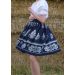 Suknica Biely folklór na tmavomodrej CD 61