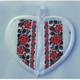 Kuchynská chňapka srdiečko Bordúry ruží