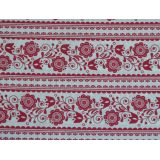 Tulipán a ruža, červená na bielej