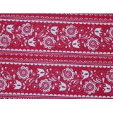 Tulipán a ruža, biela na červenej