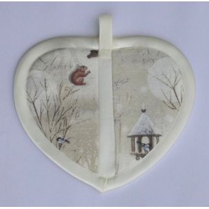Kuchynská chňapka srdiečko Srnky v zime