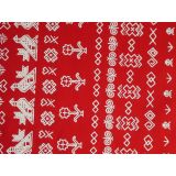 Obliečky Čičmany mini na červenej