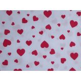 Červené srdiečka malé a menšie