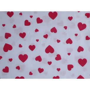 Červené srdiečka malé a menšie