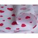 Červené srdiečka malé a menšie