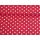 Biela bodka 6 mm na červenej