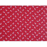 Biele tulipániky na červenej klasik